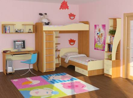 Категория : Мебель для детской комнаты. Тип мебели : Кровати Высота : 780 мм
